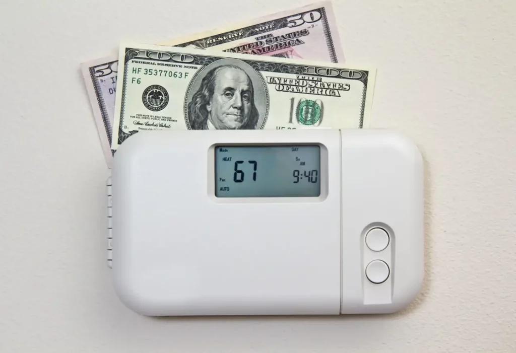 thermostat settings for lower energy bills in Edwardsville Illinois