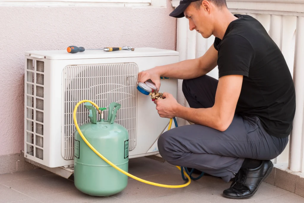 signs that your ac is leaking refrigerant Collinsville, IL